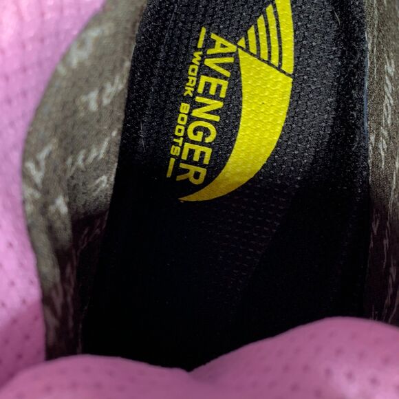 AVENGER SIZE 10 WIDE WOMENS STEEL TOE SAFETY FRAMER WORKBOOTS A7123 - Picture 3 of 11